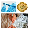 (US Only)Crochet Mandala Coaster Handmade DIY Material Package with Crochet Hook(3)