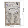 (40*60cm)Angel Wings Butterfly Saying - Full Round Drill Diamond Painting
