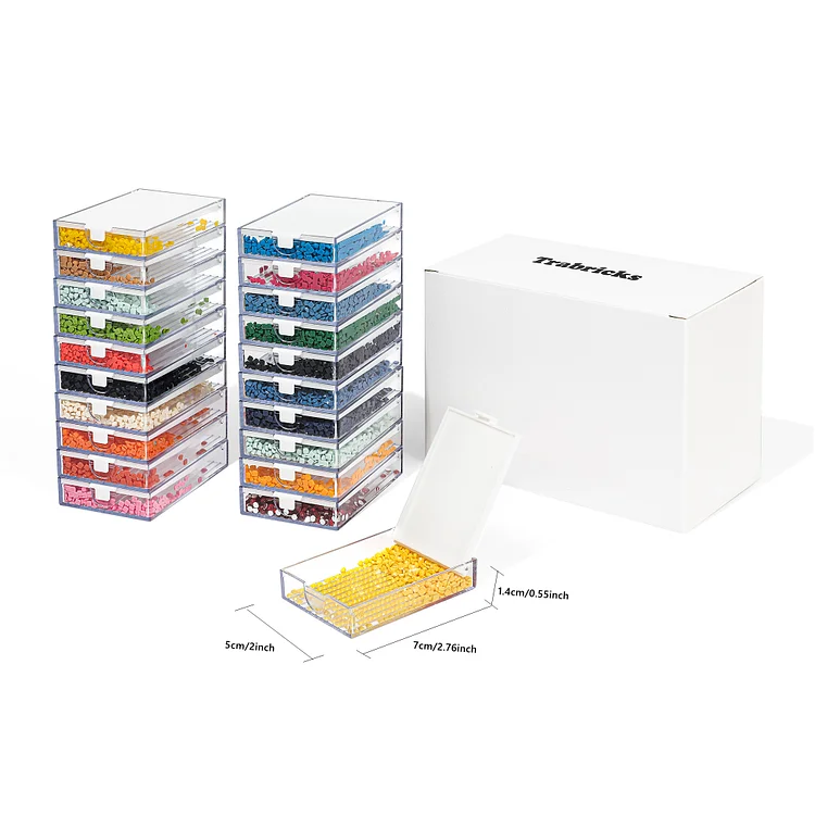 Trabricks Diamond Painting Storage Tray Bead Container Jewlery box