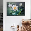 Lotus - 11CT Stamped Cross Stitch - 50*40cm - Flower