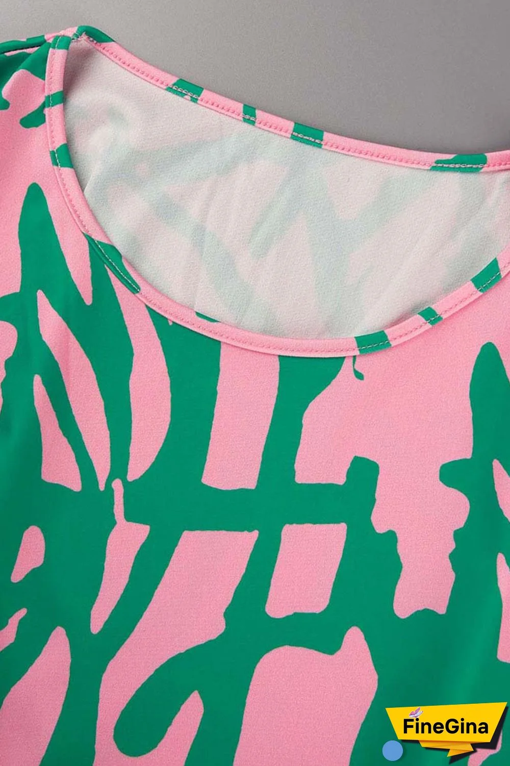 Khaki Casual Print Patchwork O Neck Long Sleeve Dresses