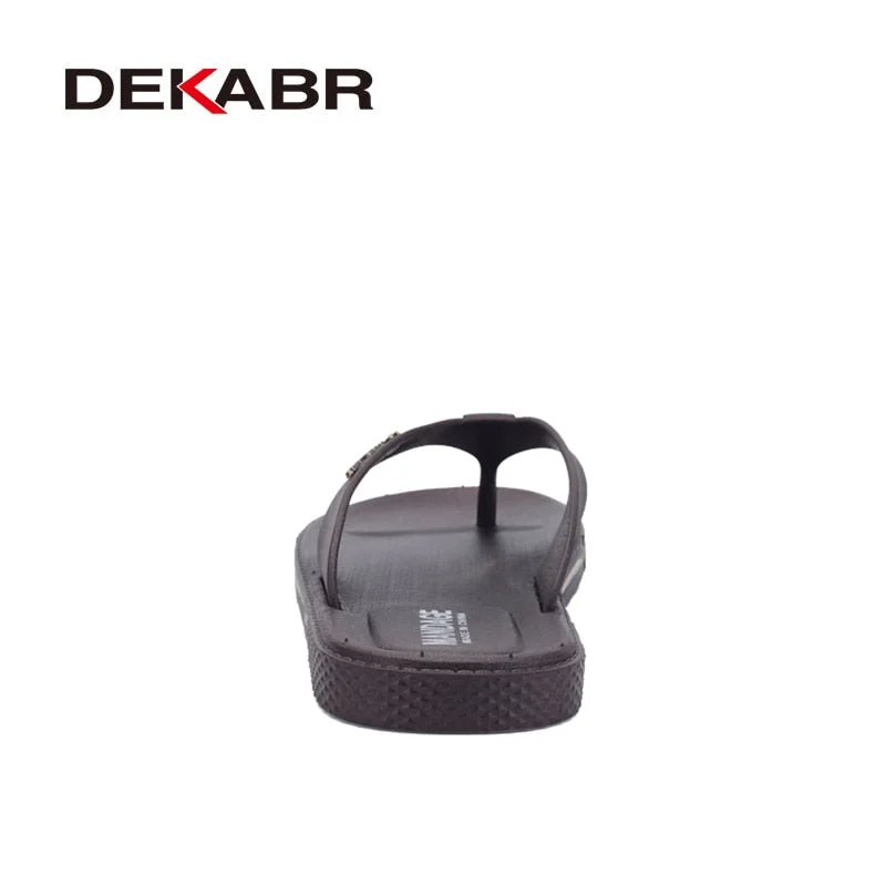 DEKABR Summer Men Flip Flops Male Slippers Men Casual Shoes Summer Fashion Beach Sandals Zapatos Hombre Size 39~45