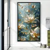 Lotus-11CT Stamped Cross Stitch 40*70cm/15.75*27.56in(Big Size)