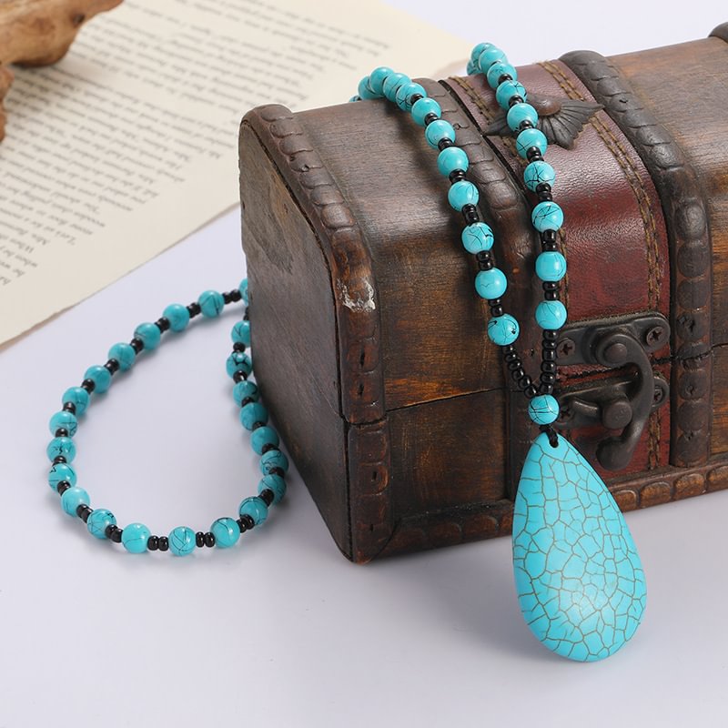 Vintage Waterdrop Turquoise Necklace