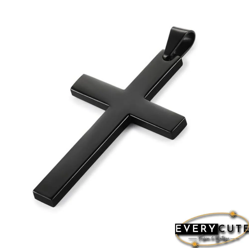 Fashion Simple Cross Pendant Necklace Cross Necklace Jewelry for Men Christmas gift