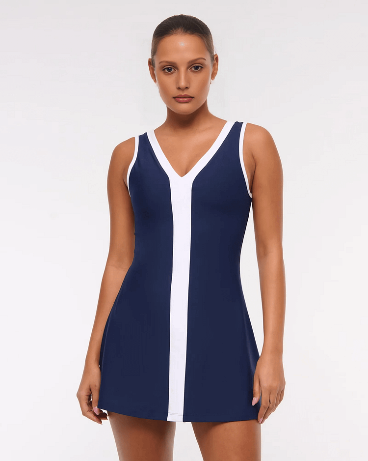 V-Neck Mini Dress(Buy 2 Free Shipping) 