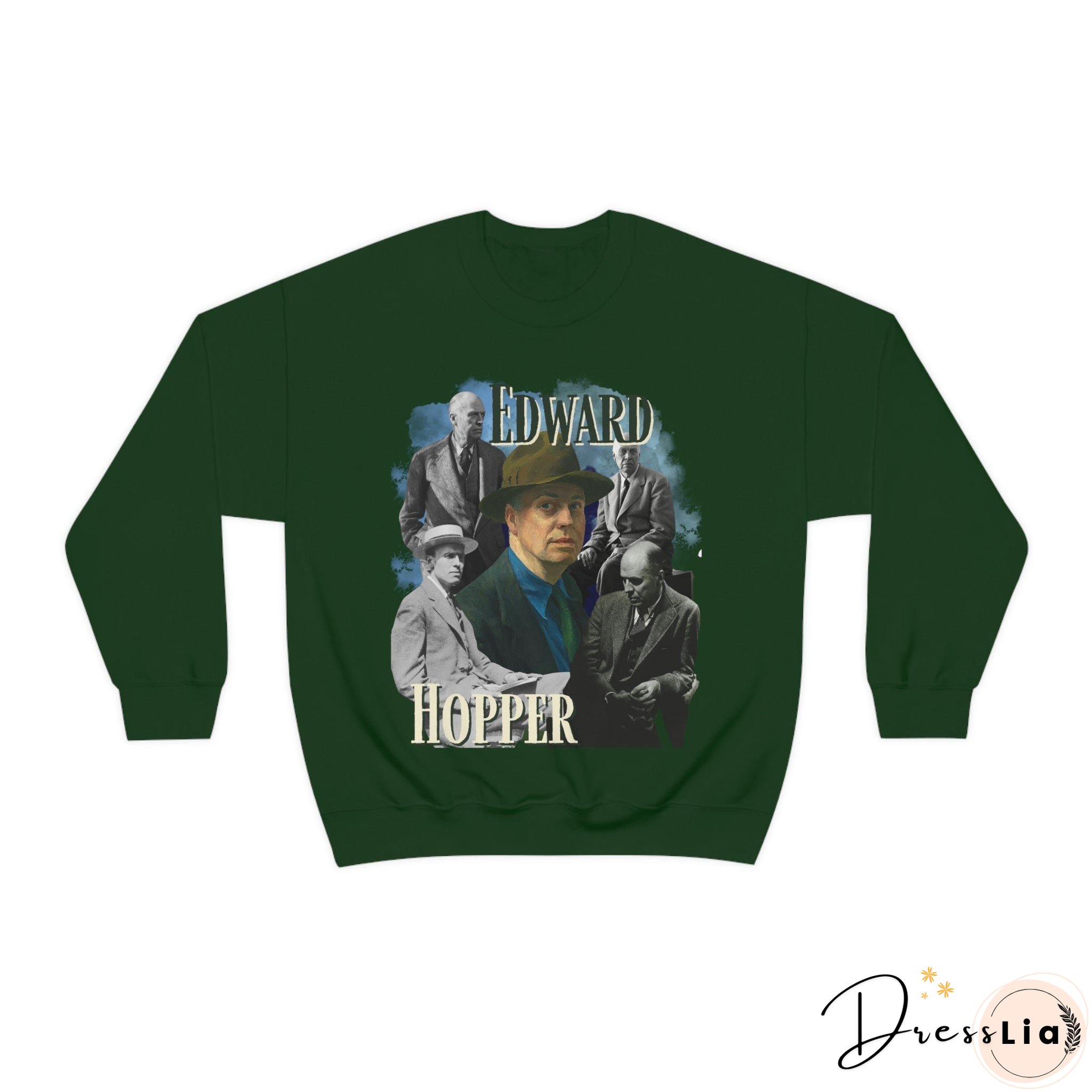 Edward Hopper Sweatshirt, Y2K Style Bootleg Famous American Realist Artist Fan Retro Pullover Crewneck, Artist Gift