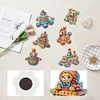 6Pcs Acrylic Special Shape Colorful Toys Diamond Painting Fridge Magnets