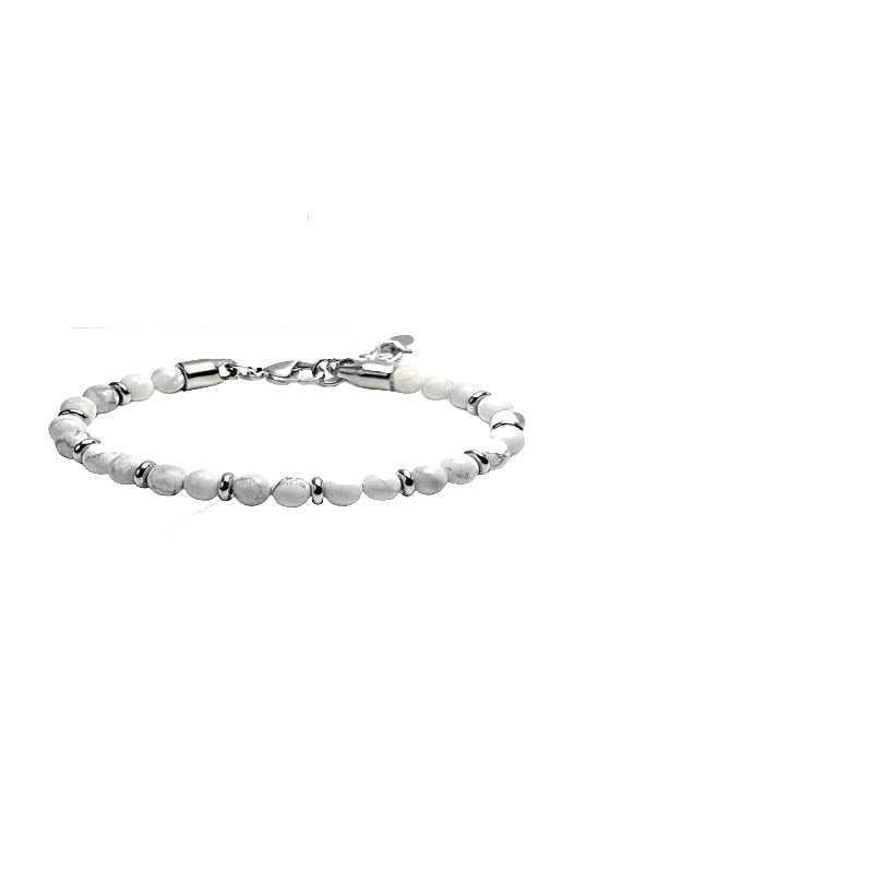 Minimalist Round 304 Stainless Steel Beaded Unisex Bracelets