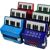 17 Keys 8 Bass Accordion Instrument, Mini Instrument for Students, Early Learning Enlightenment, Suitable for Music Lovers Accordion Mini Accordion with Adjustable Shoulder Straps, Softer Sound, Portable Instrument for Music Beginners