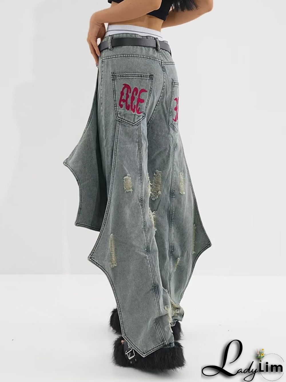 Deconstructed Designer Jeans