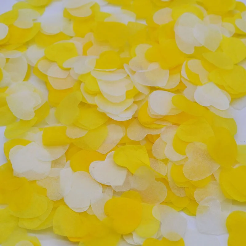 2.5cm 1000pcs Heart Shape Multicolor Paper Confetti Balloon Filler Table Decoration Engagement Event Party Supplies