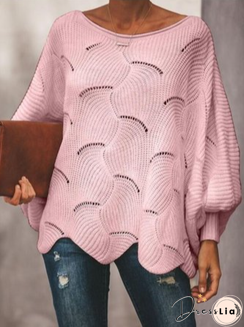 Loosen Round Neck Sweater