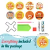 8PCS DIY Acrylic Round Diamond Painting Coasters Kits (Halloween Gnome)