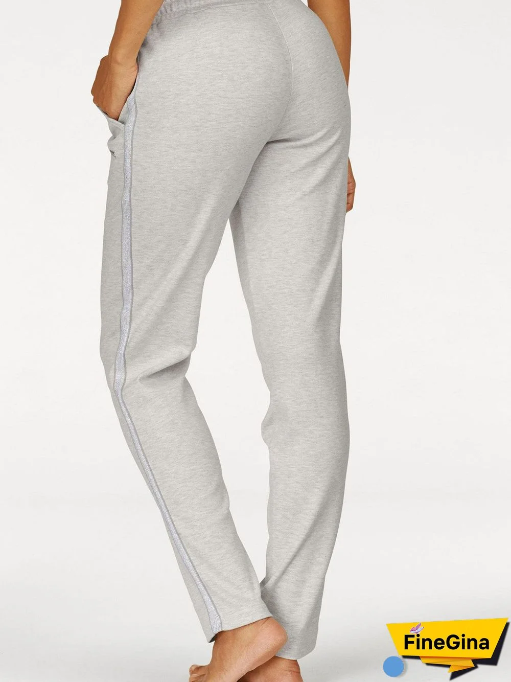 Casual Plain Autumn Drawstring Lightweight Micro-Elasticity Loose Jersey Standard Sweatpants for Women