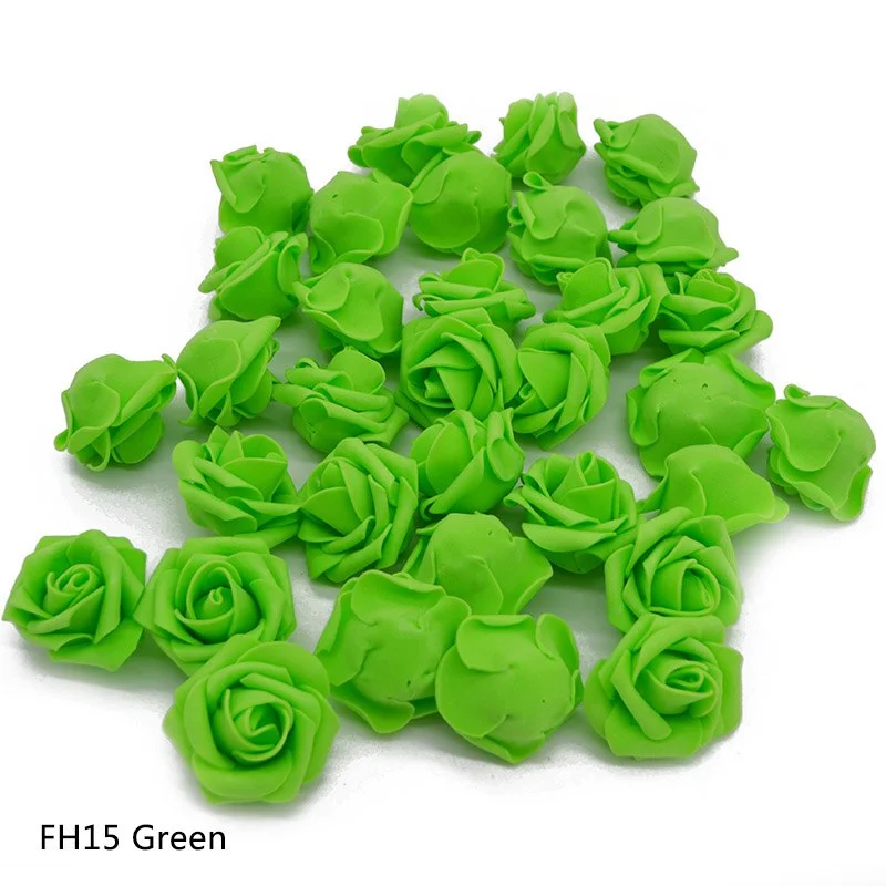 Cheap 20pcs Multicolor Foam Rose Flower Head Artificial Rose Bouquet Handmade Wedding Home Decoration Festive Party scrapbook