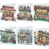 (US Only)6PCS DIY Diamond Art Greeting Cards Christmas Cottage Congratulations Cards