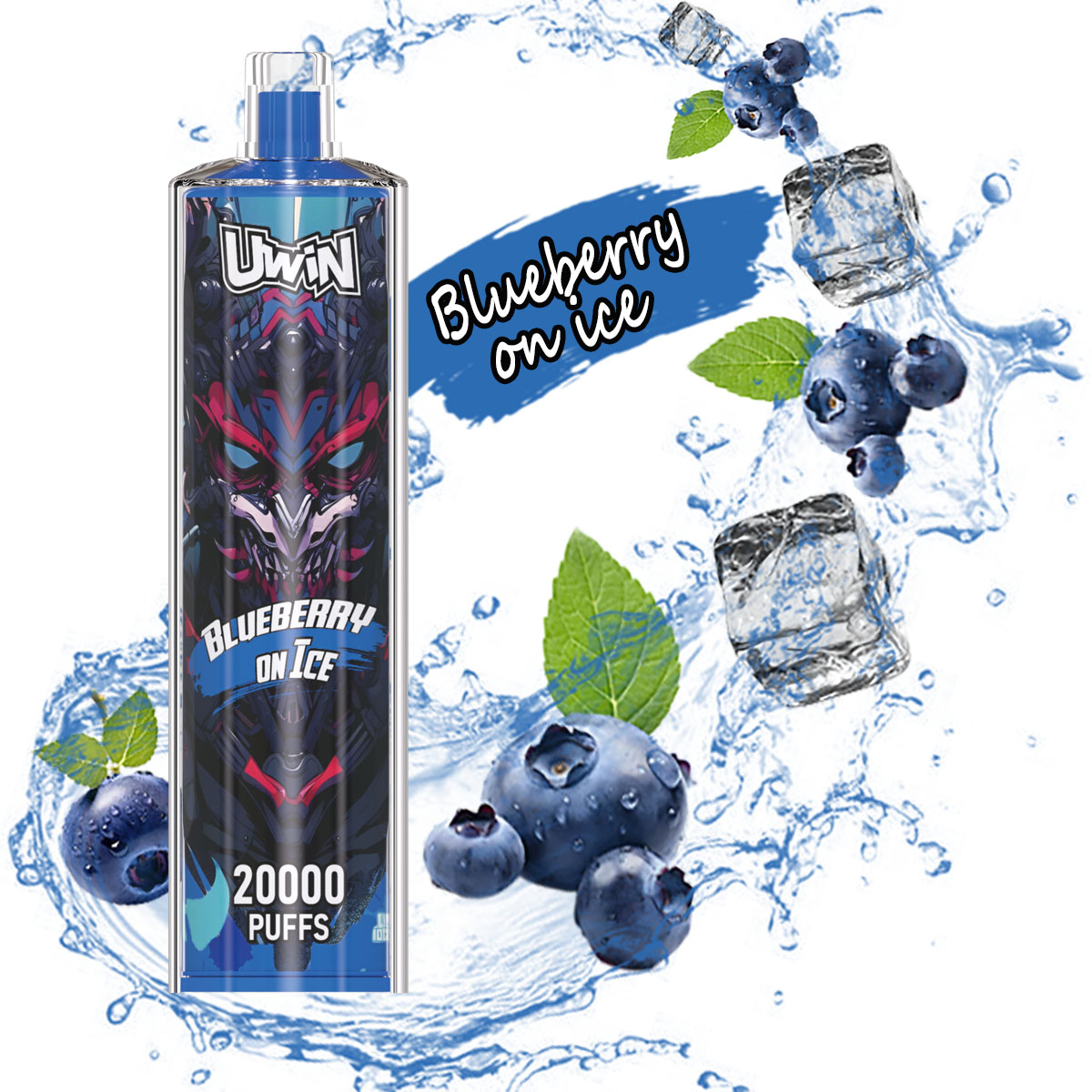 Uwin Shisha Crystal 20000: 20.000 Züge Vape mit 0,8Ω Mesh & RGB  fumotvapeshop