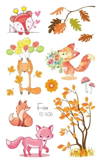 Cool Cartoon Temporary Red Card Tattoo Sticker for Boy Child Tattoo Kids Body Art Water Transfer Fake Tattoo Decals 120*75mm