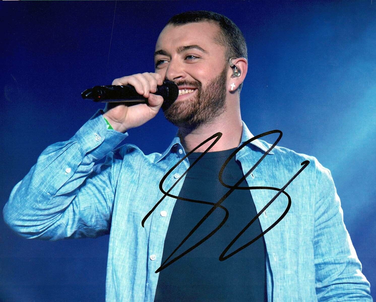 Sam SMITH SIGNED Autograph 10x8 Photo Poster painting B AFTAL COA English Singer Songwriter