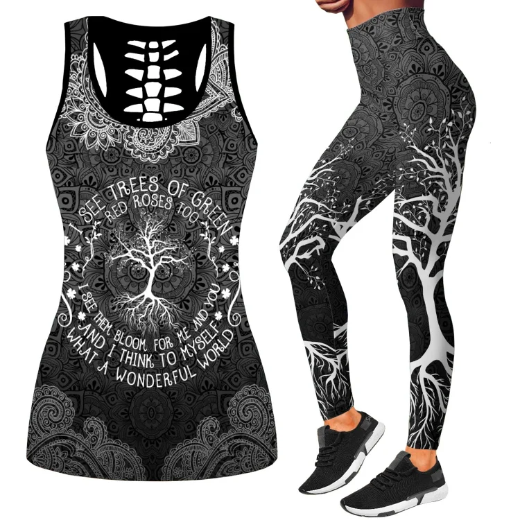 Printed Hollow Tank + Legging