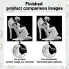 (25x25cm)DIY Lady Framed Handmade Pearl Painting Art Craft Kit Living Home Decor