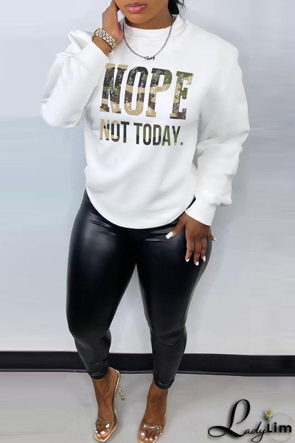 Yellow Casual Street Print Patchwork Letter O Neck Tops