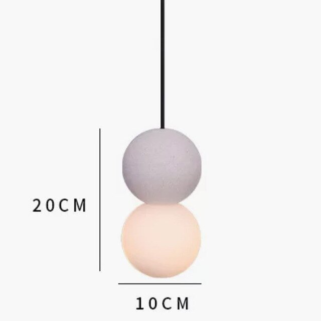 Nordic Cement Hanging Lamp Modern Simplicity Pendant Lamp LED G9 For Cafe Living Room Bedroom Bedside Bar Pendant Lights