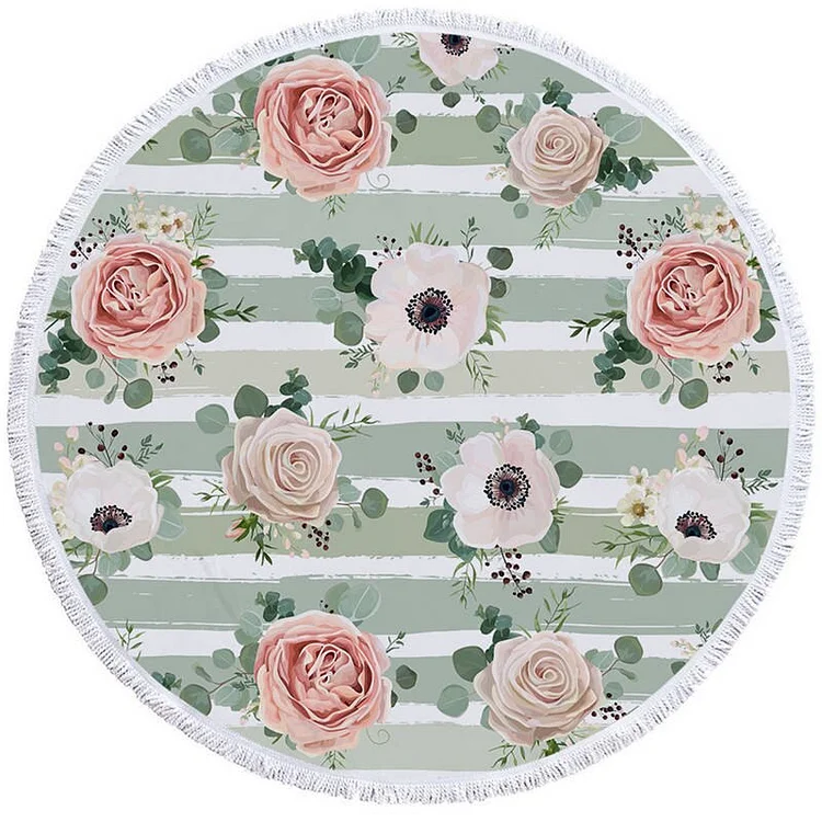 Flowers - Circle Tapestry - 1.5M