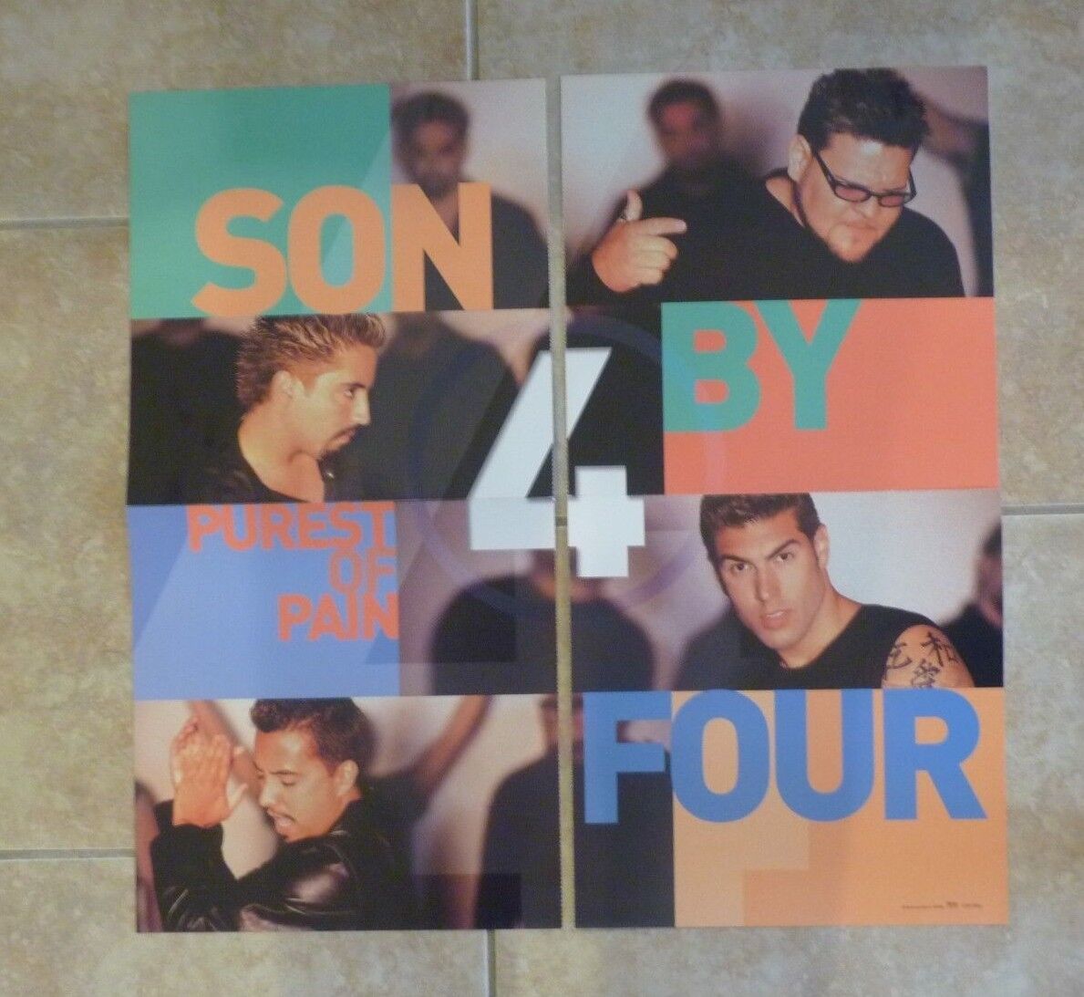 Son By 4 Cardboard LP Record Photo Poster painting Flat 24X24 Poster