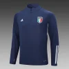 2023 Italy Half-Pull Training Suit Sky Blue Football Shirt 1:1 Thai Quality Set