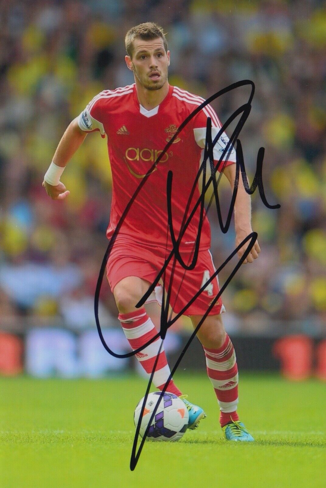 MORGAN SCHNEIDERLIN HAND SIGNED 6X4 Photo Poster painting - FOOTBALL AUTOGRAPH - SOUTHAMPTON 1.