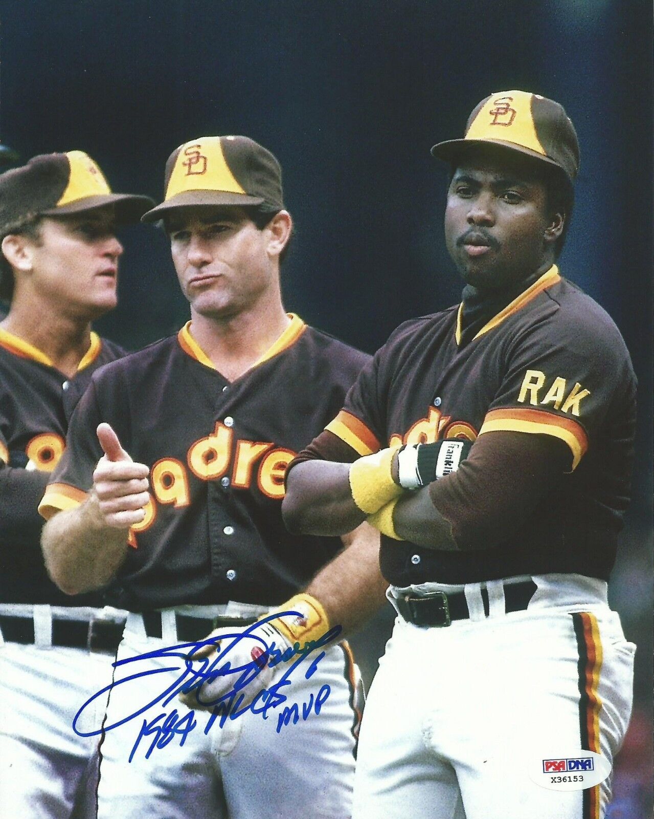 Steve Garvey Signed 1984 Padres Baseball 8x10 Photo Poster painting PSA/DNA COA Picture Auto'd