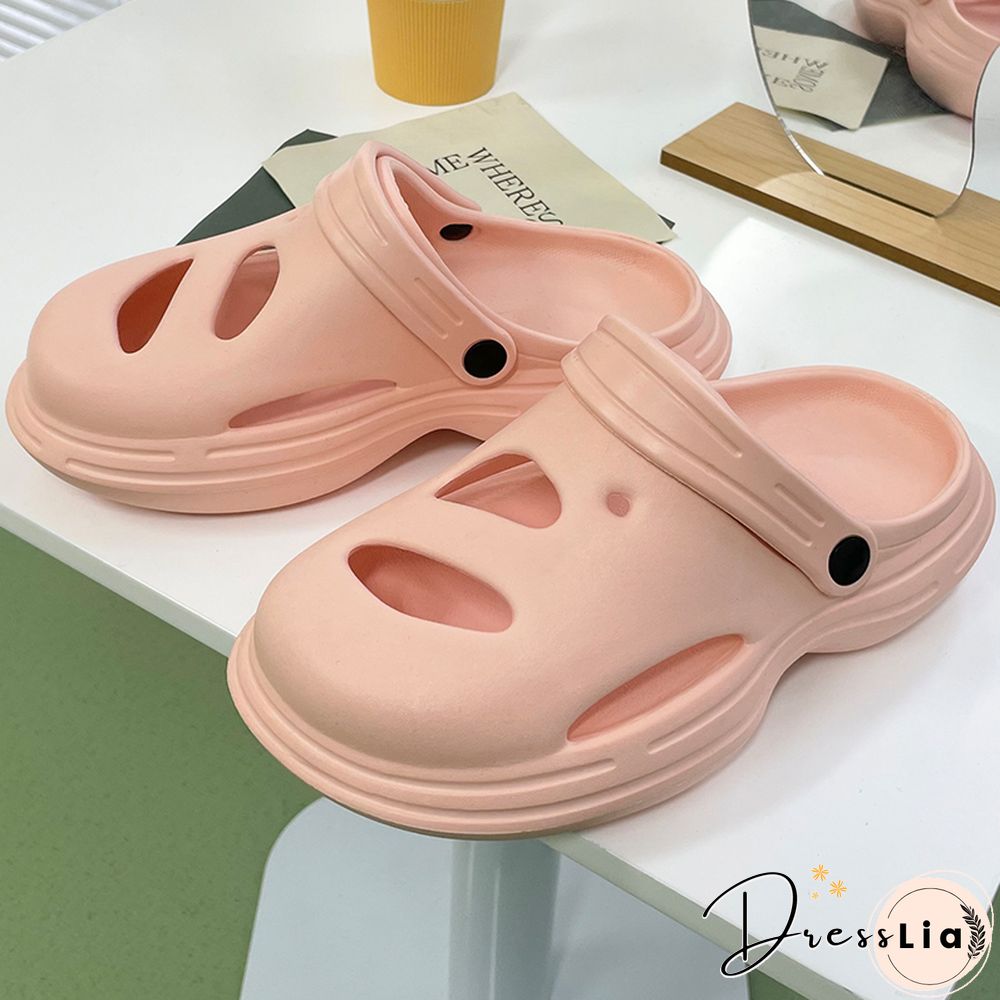 Platform Sandals Summer Women Slippers 6cm Wedges Sandals Outdoor Clogs Thick Street Beach Slide Flip Flops Garden Shoes
