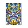 Mandala 5D DIY Diamond Art Painting Notebook Kit 50 Pages A5 Rhinestone Art Painting Notebook Kit for Adults Beginners Holiday Birthday Gift