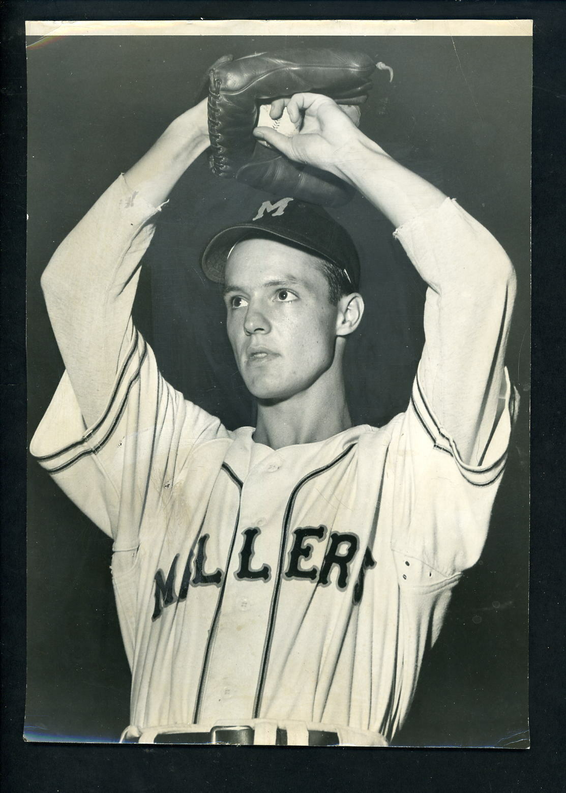 Bob Cain 1948 Type 1 Press Photo Poster painting Minneapolis Millers