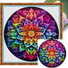 (US Only)Full Embroidery cotton Thread 11CT Printed Mandala Cross Stitch Kit 40x40cm
