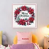 Christmas Wreath-18CT Stamped Cross Stitch 30*30cm/11.81*11.81in