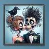 5D DIY teilweise speziell geformter Bohrer Halloween Skelett Diamantmalerei 30x30cm