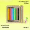 Click-to-erasable colored lead, no need to cut, replaceable core, color automatic erasable oil-based colored lead
