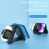 3-in-1 Wireless Charger Magsafe Magnetic Wireless Charger Foldable With Retractable Cable