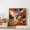 Diamond Painting-DIY Full Round Drill Autumn Elk(40*40CM)