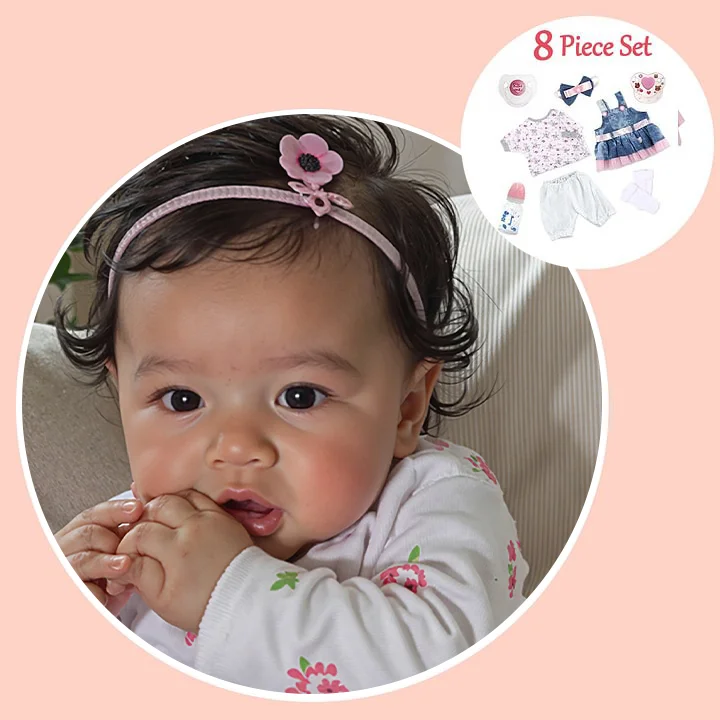 [Last-Minute Gift]12'' Realistic Newborn Rebirth Baby Doll Alina Silicone Vinyl Full Body Mini Girl Look Real By Dollreborns®