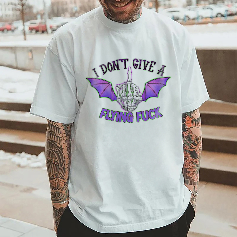 IDGAF PURPLE BAT T-SHIRT 