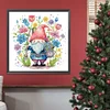 >SALE<5D DIY Partial Special Shaped Drill Diamond Painting Flower Gnome Decor 30x30cm
