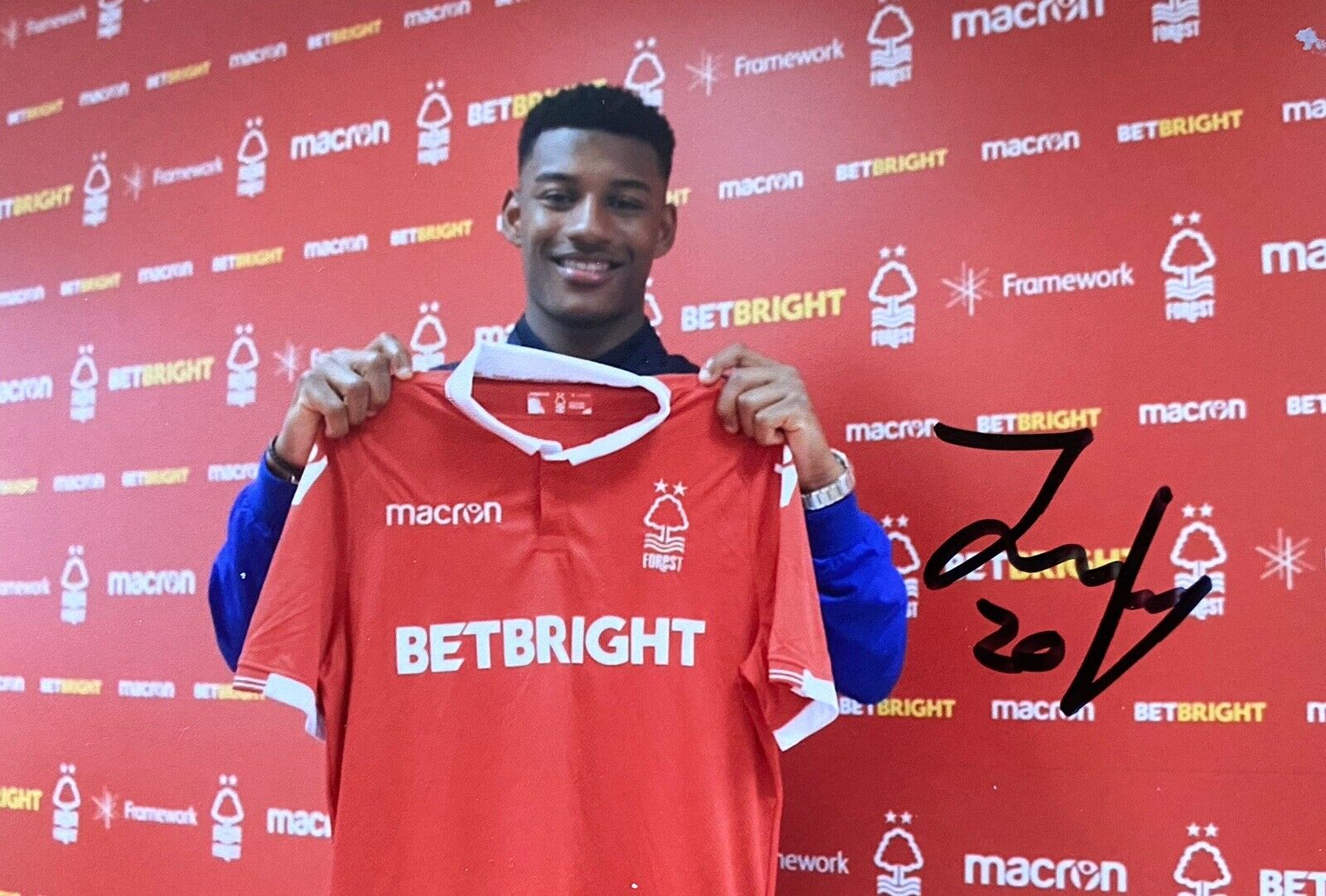 Jayden Richardson Genuine Hand Signed 6X4 Photo Poster painting - Nottingham Forrest 3