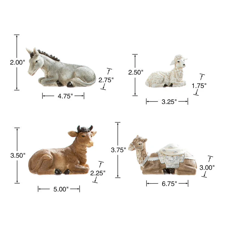 12 Pieces Nativity Figurine Set