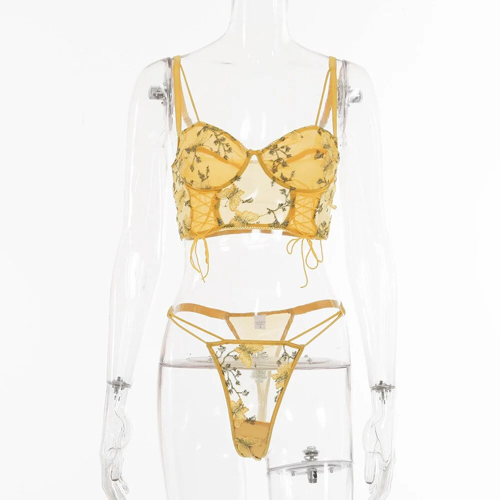 Yimunancy Floral Embrodiery Lace Bodysuit Women Lace Up Transparent Skinny Bodysuit 2020 Ladies Teddies Bodsyuit Body Femme