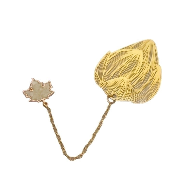 Fashion Brass Gift Hollow Tassel Bookmark