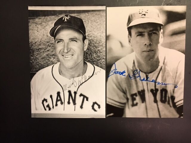 Jack Graham NY Giants Vintage Signed Postcard Photo Poster painting 1940s JSA Pre-certified